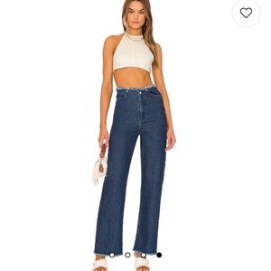 WeWoreWhat Dark Wash Straight Jeans